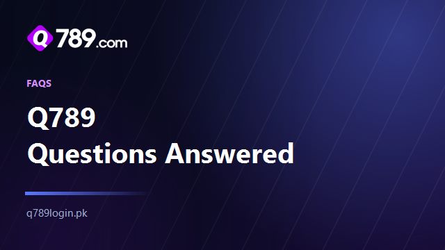 Q789 questions answered banner